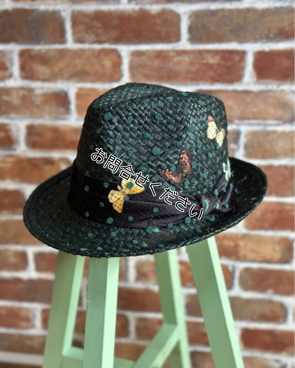 画像10: 【専用画面】チョ〜群ガ〜ル/中折れラフィア(黒？わかめ)※アウトレット品 (10)