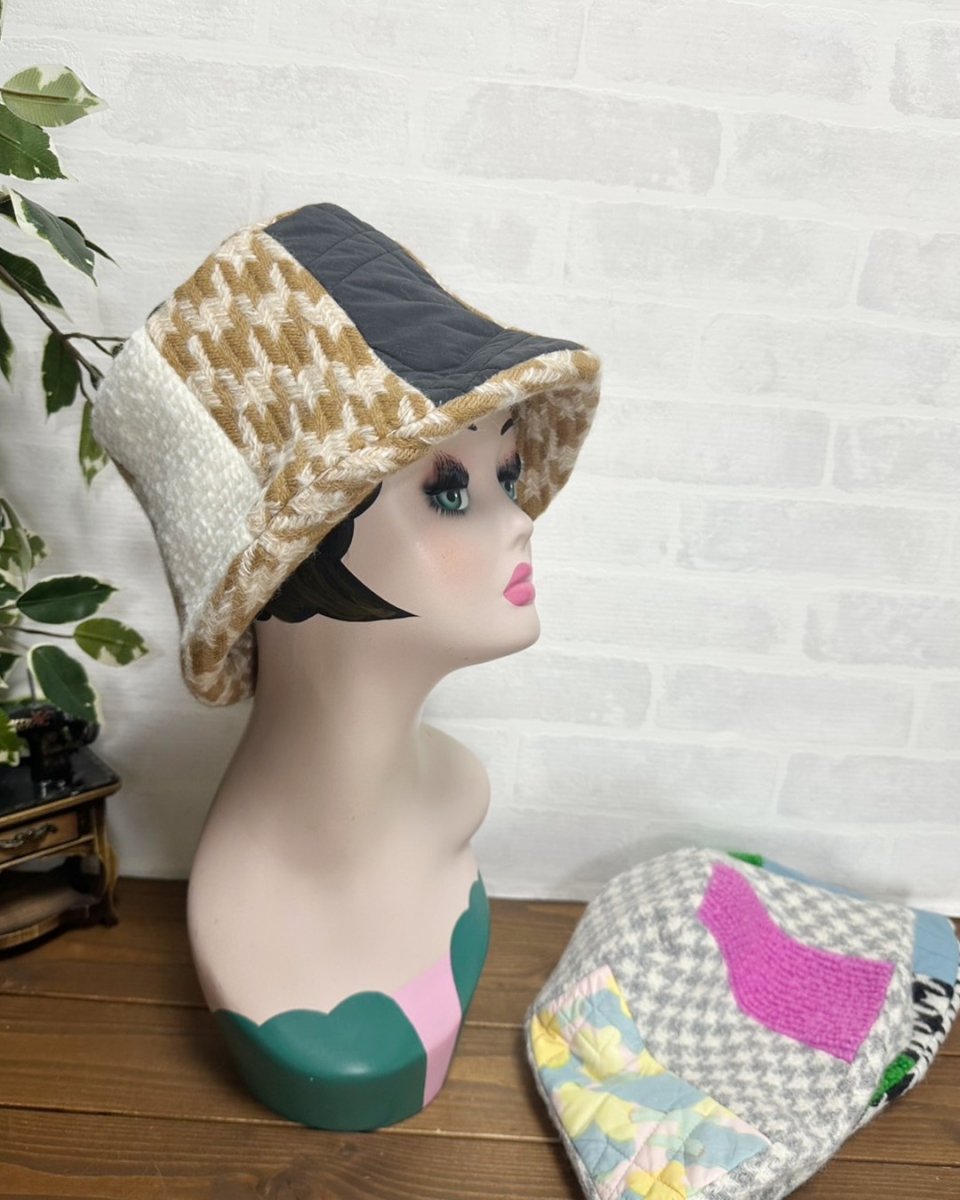 画像3: 【JI'NEコラボ】コートバケットハット(ミルクティ) (3)