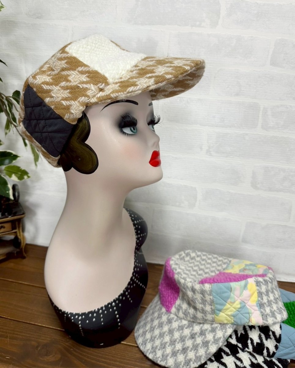 画像2: 【JI'NEコラボ】コートキャスケット(ミルクティ) (2)