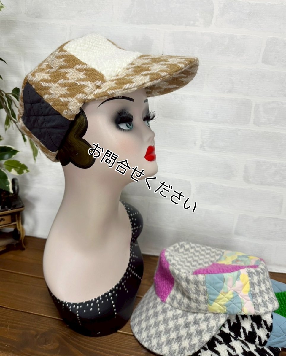 画像2: お客様専用画面【JI'NEコラボ】コートキャスケット(ミルクティ) (2)