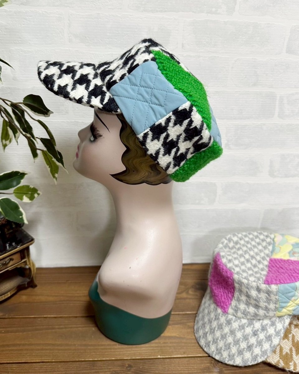 画像3: 【JI'NEコラボ】コートキャスケット(グリーン) (3)