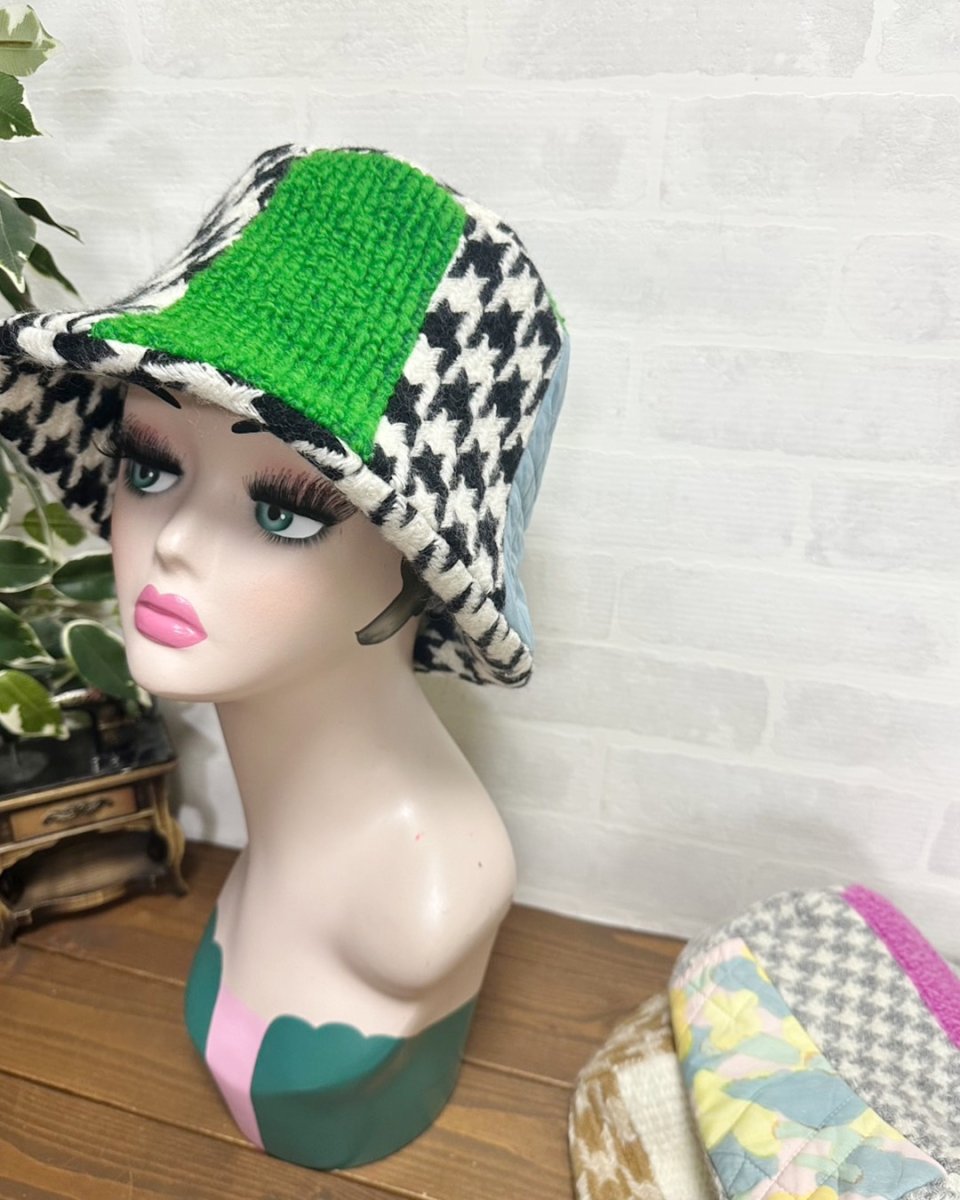 画像3: 【JI'NEコラボ】コートバケットハット(グリーン) (3)