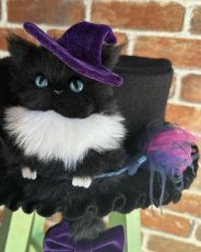 画像2: 猫かぶらニャいと！冬ハット(ニャロウィン)黒猫 (2)