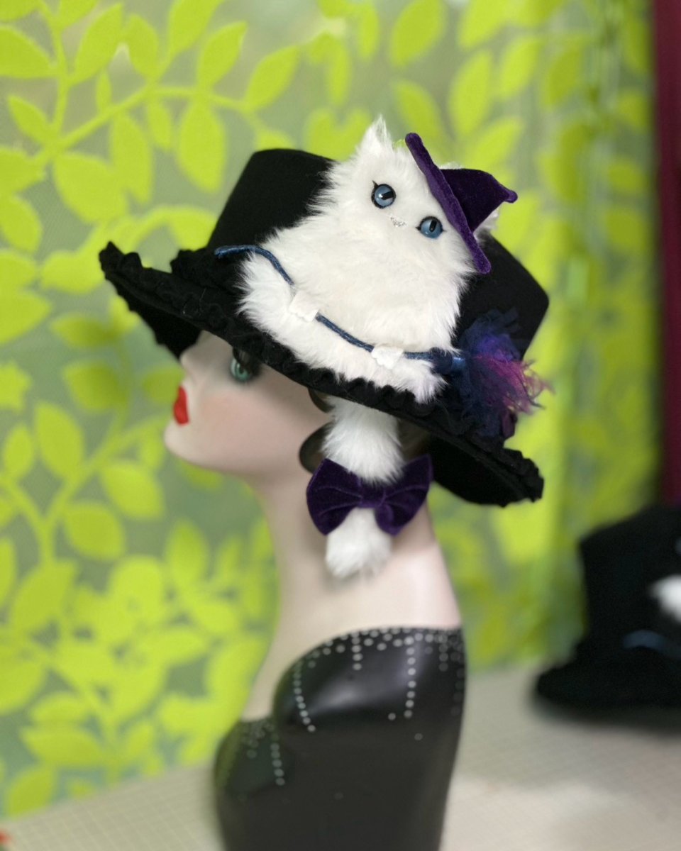 画像3: 猫かぶらニャいと！冬ハット(ニャロウィン)白猫 (3)