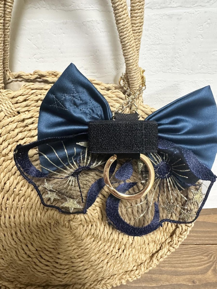 画像3: 3WAYバッグチャーム/リボン型(惑星)ミッドナイト (3)