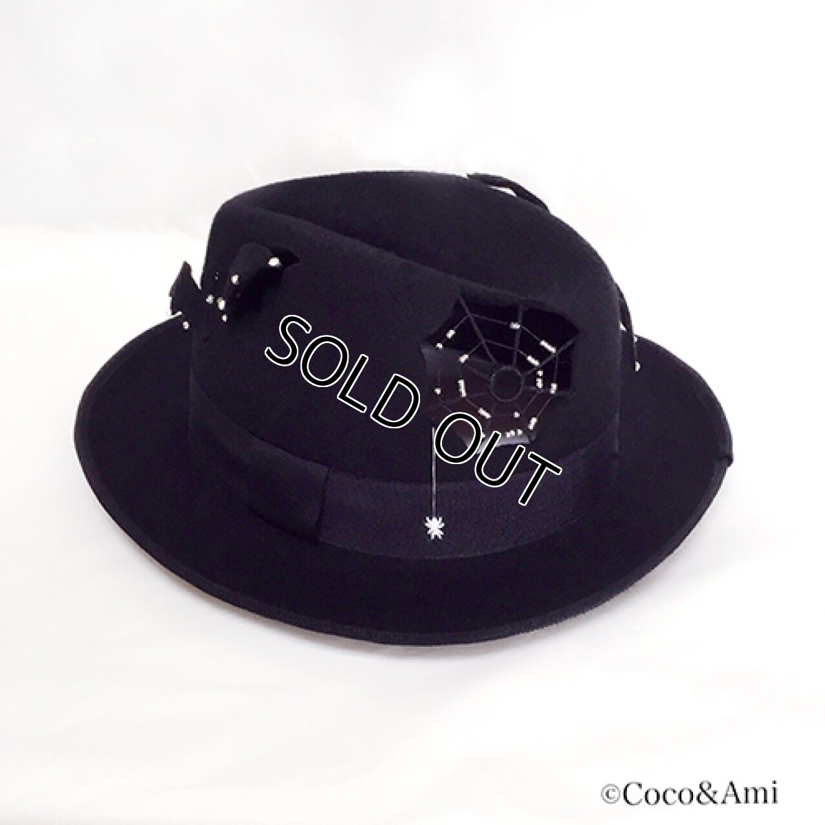 画像2: 雨の日キラキラスパイダー（中折れハット） (2)