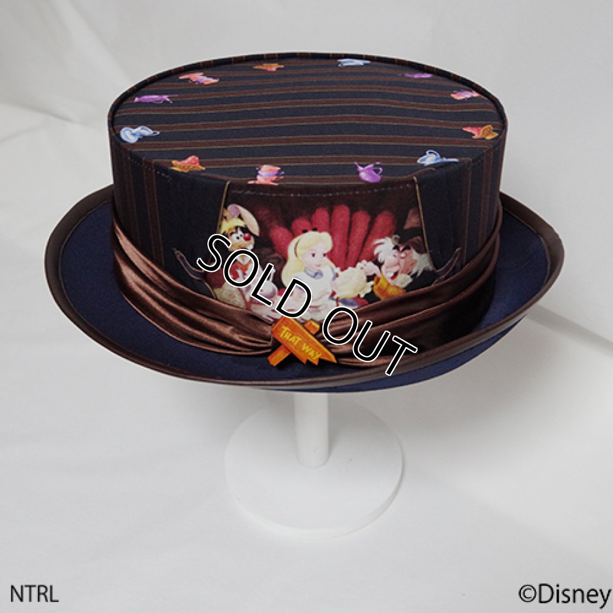 画像2: 不思議の国のアリス 帽子「何でもない日バンザイ！」(ネイビー) (2)