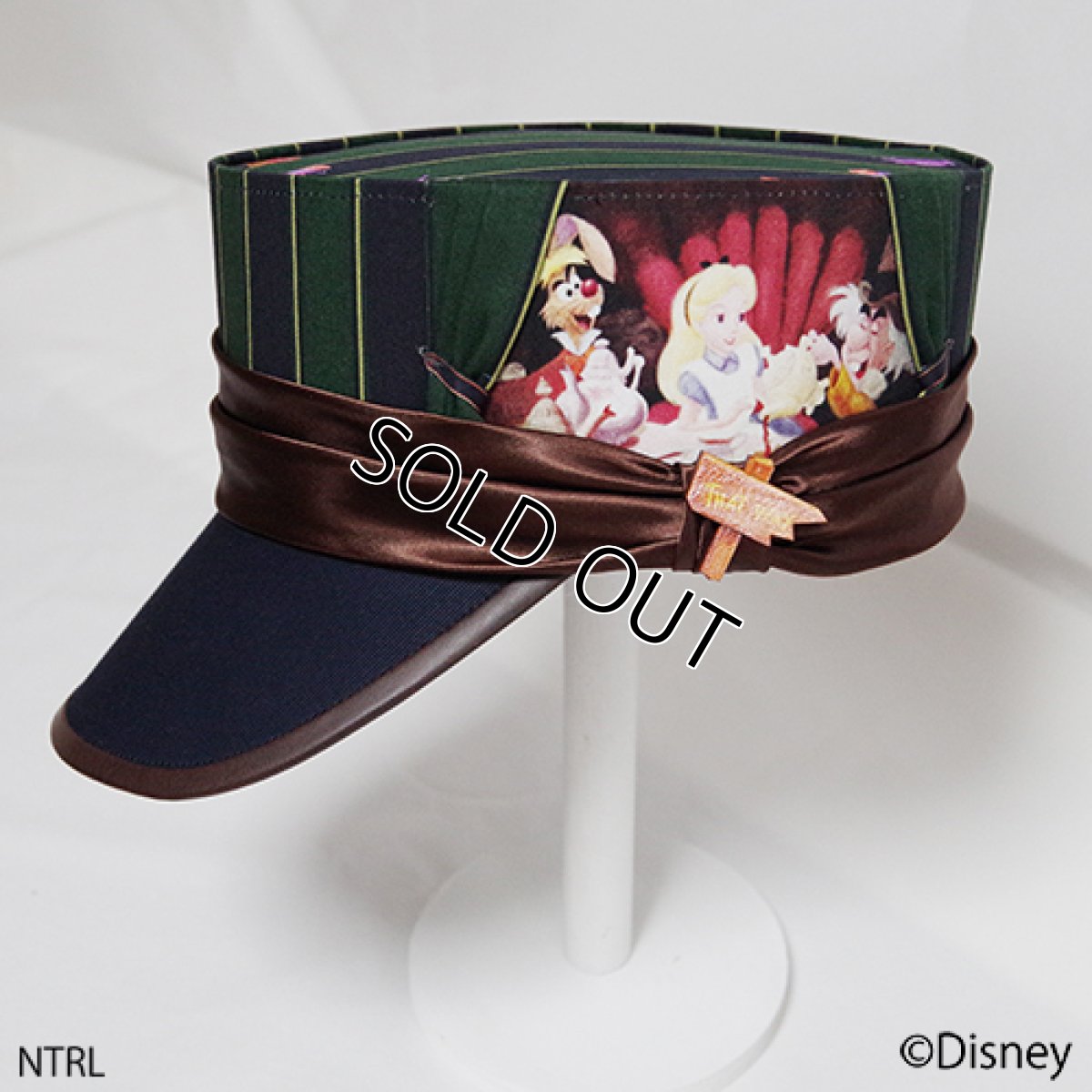 画像2: 不思議の国のアリス キャスケット「何でもない日バンザイ！」(グリーン) (2)