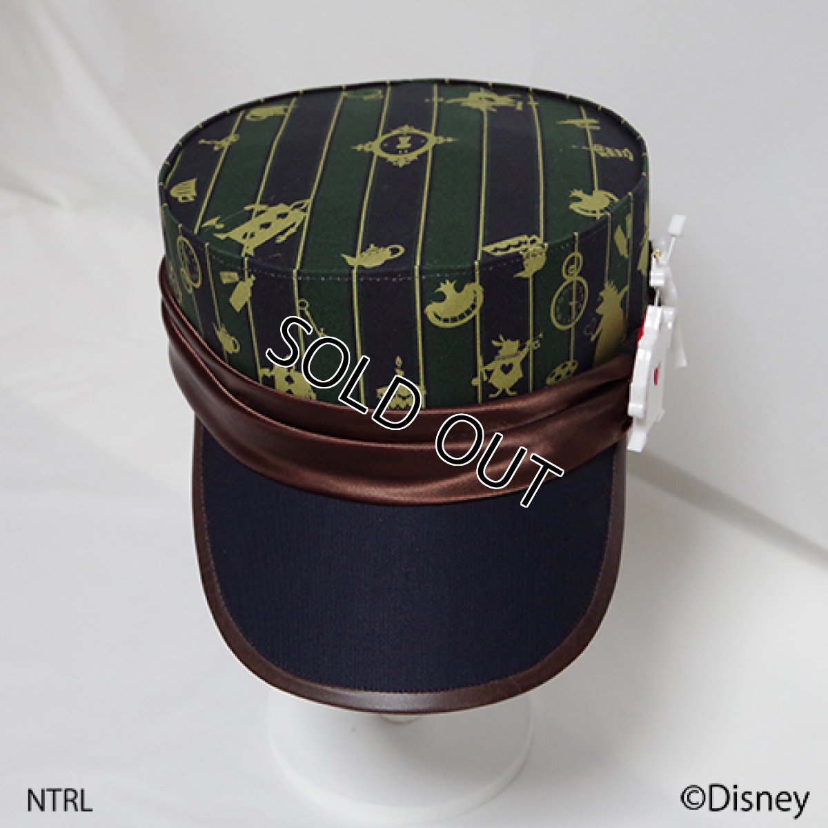 画像2: 不思議の国のアリス シルエットキャスケット（グリーン） (2)