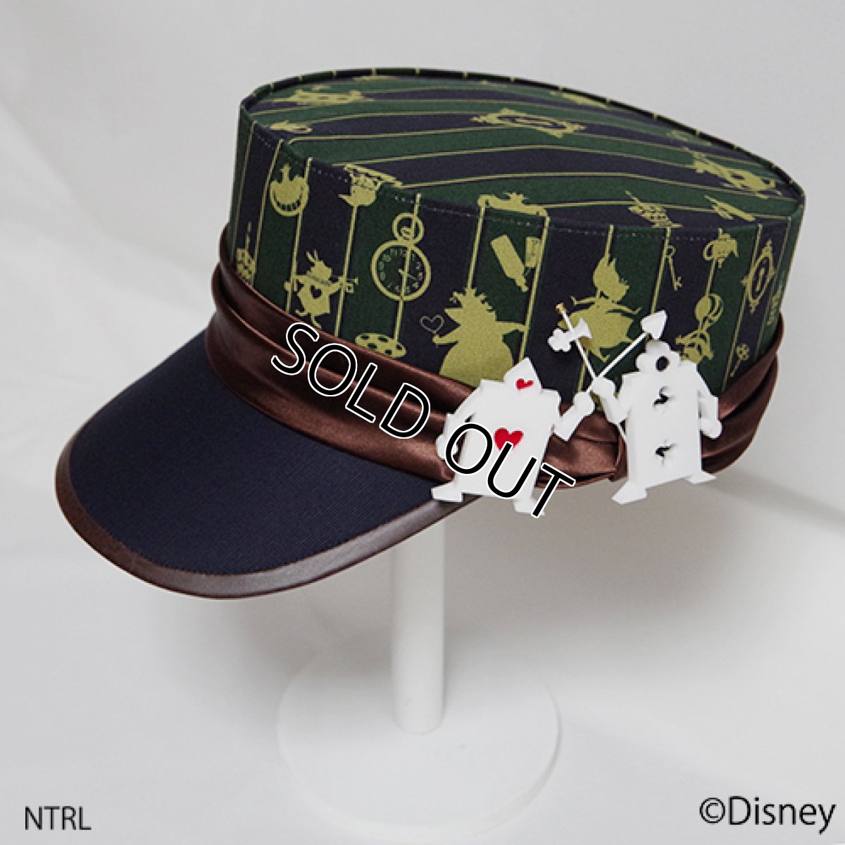 画像3: 不思議の国のアリス シルエットキャスケット（グリーン） (3)