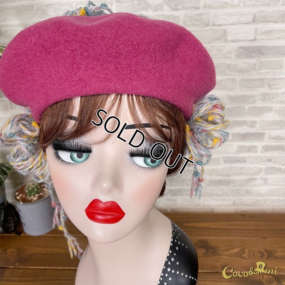 画像2: AmiAmiベレー(ディープピンク) (2)