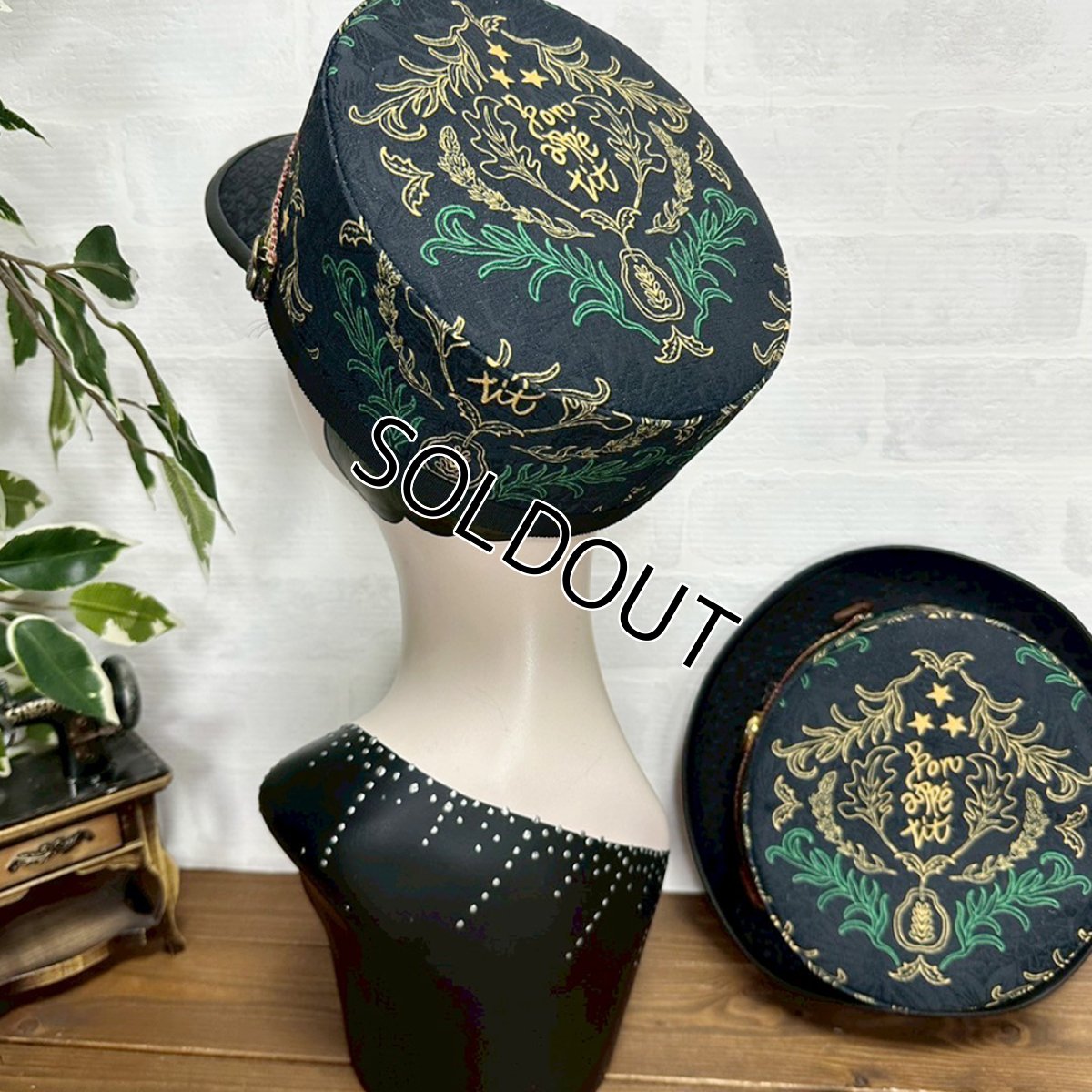 画像4: ※ラスト１点※【JI'NEコラボ】ボナペティキャスケット(黒) (4)