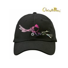 画像1: ここあみキャップ/鳥太郎(ブラック) (1)