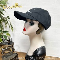 画像8: ここあみキャップ/シルエッ鳥(ブラック) (8)