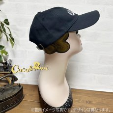 画像7: ここあみキャップ/シルエッ鳥(ブラック) (7)