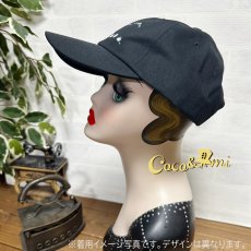 画像5: ここあみキャップ/シルエッ鳥(ブラック) (5)