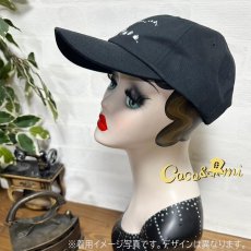 画像3: ここあみキャップ/シルエッ鳥(ブラック) (3)