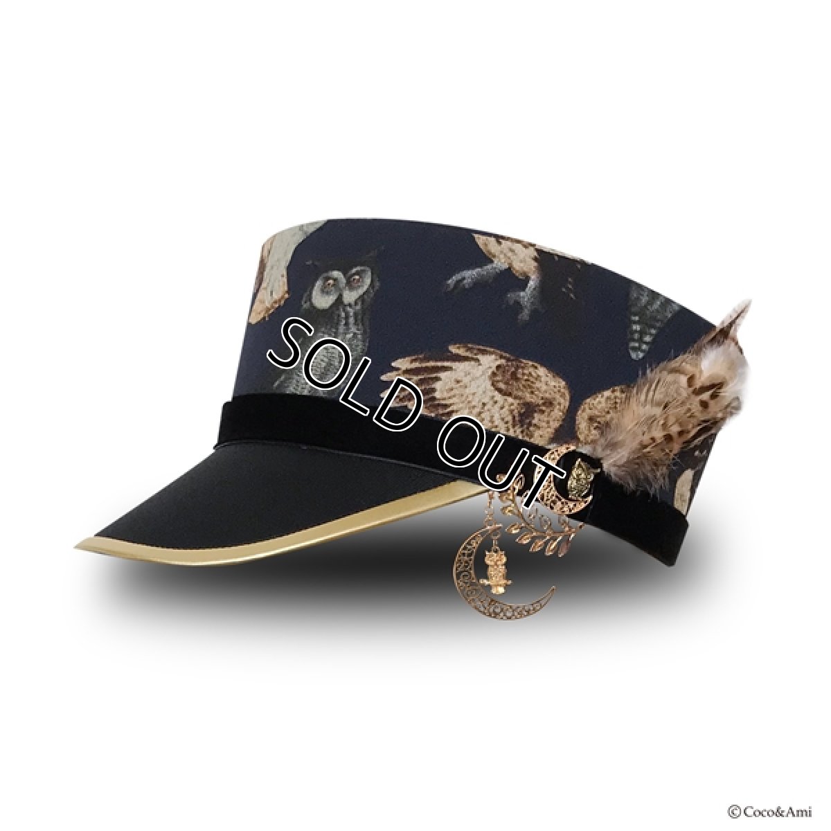 画像1: FOR FOR JI'NEキャスケット(ネイビー) (1)