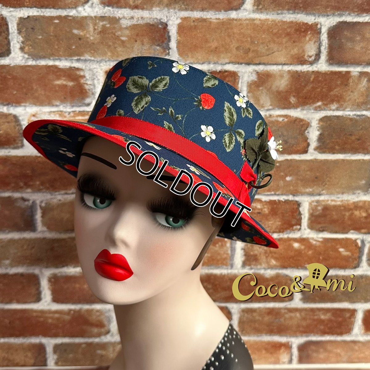 画像3: 【お客様専用画面】イチゴイチエ(苺畑)/ネイビー×レッド (3)