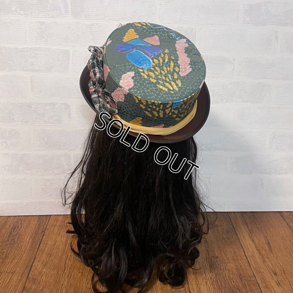 画像6: 【JI'NE×ここあみコラボ！】カーキハット【1点物】 (6)