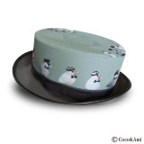 Coco&Ami 猫かぶらニャいと！モダンハット（紫） 帽子屋Coco&Ami