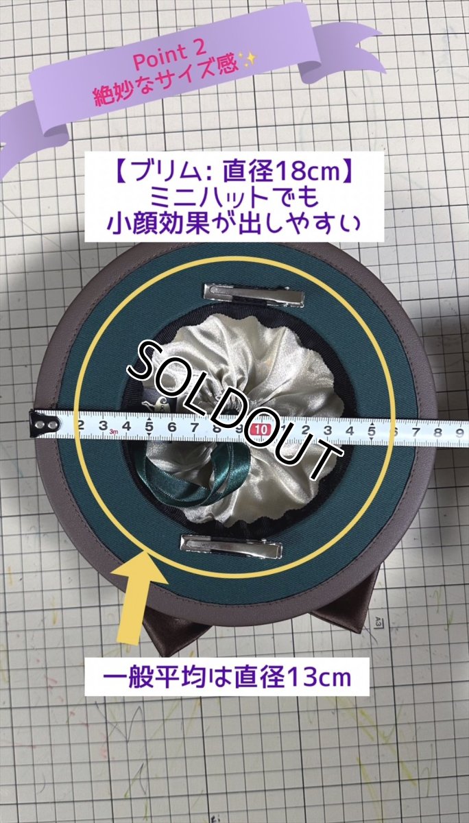 画像10: ※１点のみ※【魔法のミニハット】大人ダモン・・・(パープル) (10)