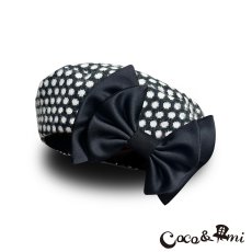 画像1: 冬のモノクロドットコム/ベレー(ブラック) (1)