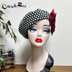 画像8: 冬のモノクロドットコム/ベレー(レッド) (8)