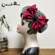 画像6: 冬のモノクロドットコム/ベレー(レッド) (6)