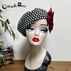 画像3: 冬のモノクロドットコム/ベレー(レッド) (3)