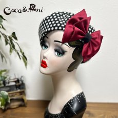 画像2: 冬のモノクロドットコム/ベレー(レッド) (2)