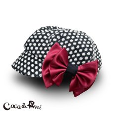 画像1: 冬のモノクロドットコム/キャスケット(レッド) (1)