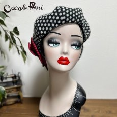 画像8: 冬のモノクロドットコム/キャスケット(レッド) (8)