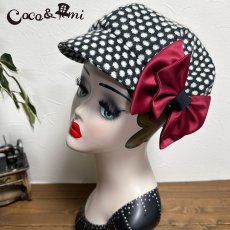 画像6: 冬のモノクロドットコム/キャスケット(レッド) (6)