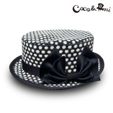 画像1: 冬のモノクロドットコム/ハット(ブラック) (1)