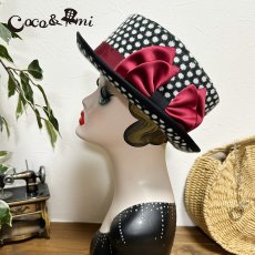 画像3: 冬のモノクロドットコム/ハット(レッド) (3)