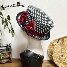 画像9: 冬のモノクロドットコム/ハット(レッド) (9)