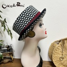 画像7: 冬のモノクロドットコム/ハット(レッド) (7)