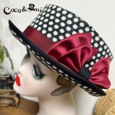 画像4: 冬のモノクロドットコム/ハット(レッド) (4)