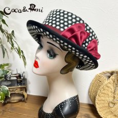 画像2: 冬のモノクロドットコム/ハット(レッド) (2)