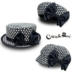 画像2: 冬のモノクロドットコム/ベレー(ブラック) (2)