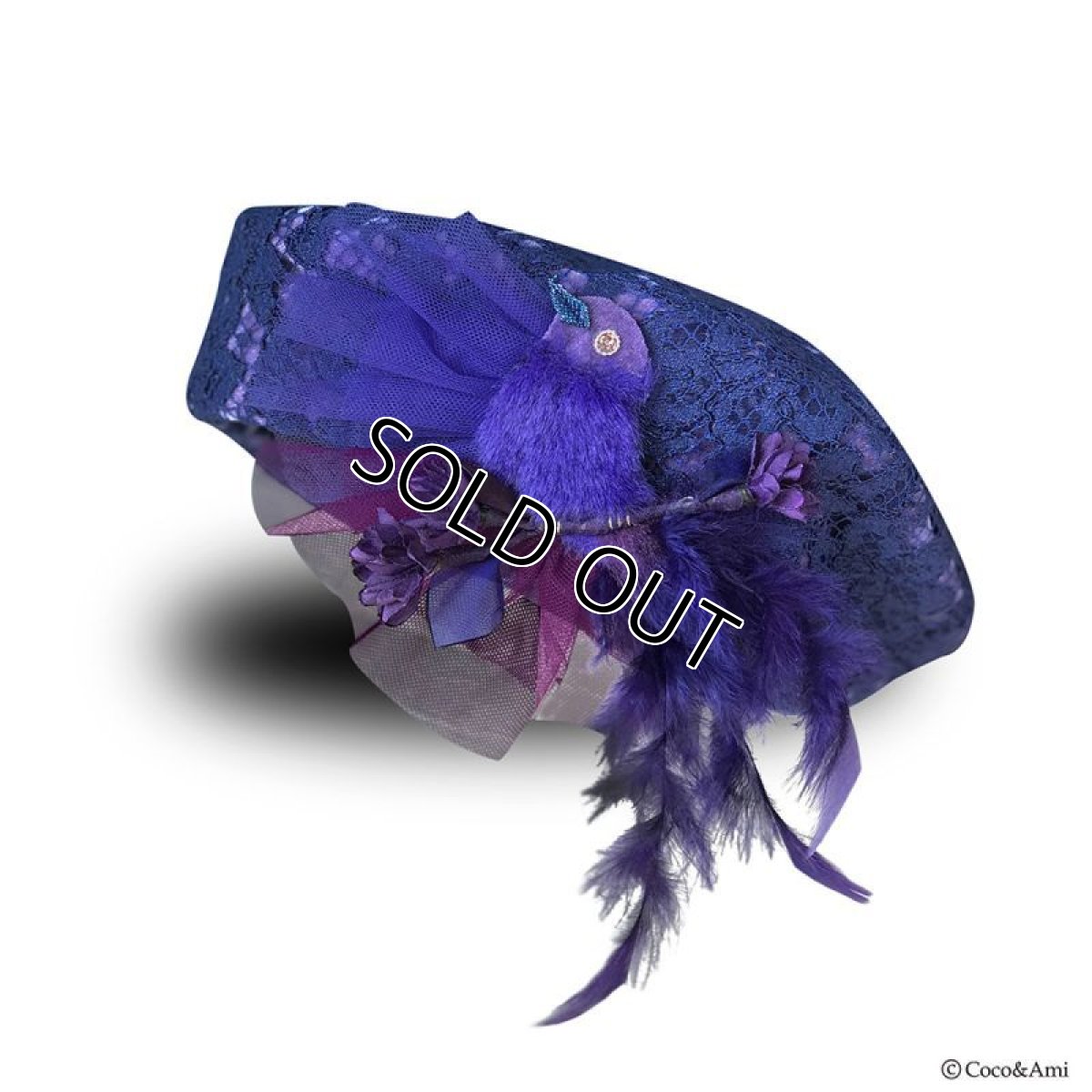 画像2: 【ラスト１点】ムラサ貴婦人(ベレー) (2)