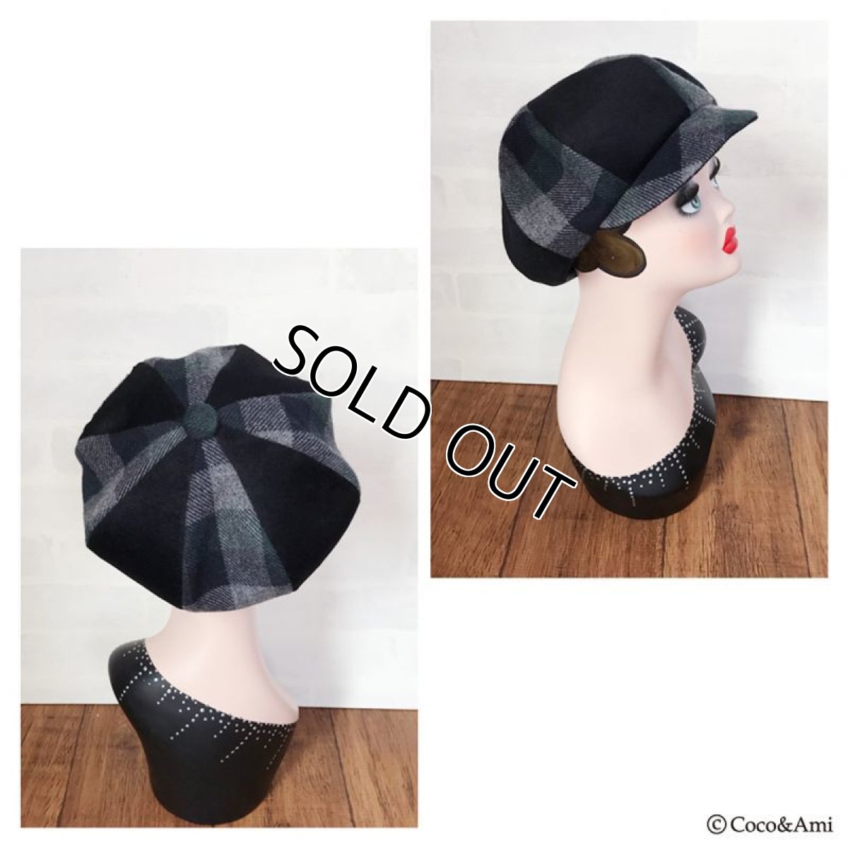 画像4: 猫かぶらニャいと！冬キャスケット(青緑) (4)