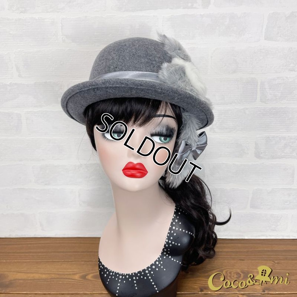 画像3: 猫かぶらニャいと！冬ハット（杢グレーボーラー） (3)