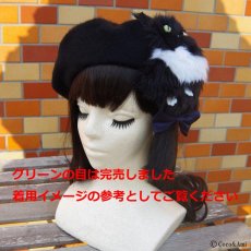画像4: 猫かぶらニャいと！ベレー（黒） (4)