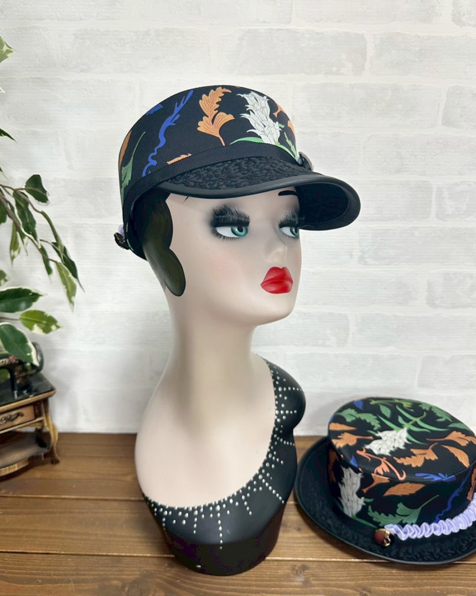 画像10: 【JI'NEコラボ】リンドウキャスケット(黒) (10)