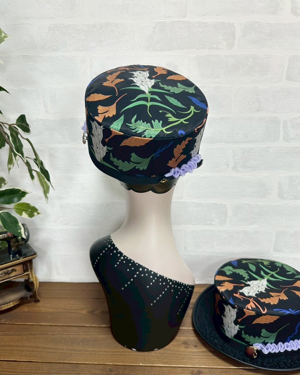 画像8: 【JI'NEコラボ】リンドウキャスケット(黒) (8)