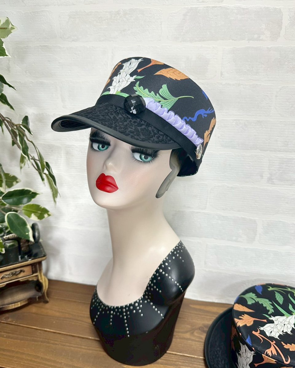 画像6: 【JI'NEコラボ】リンドウキャスケット(黒) (6)