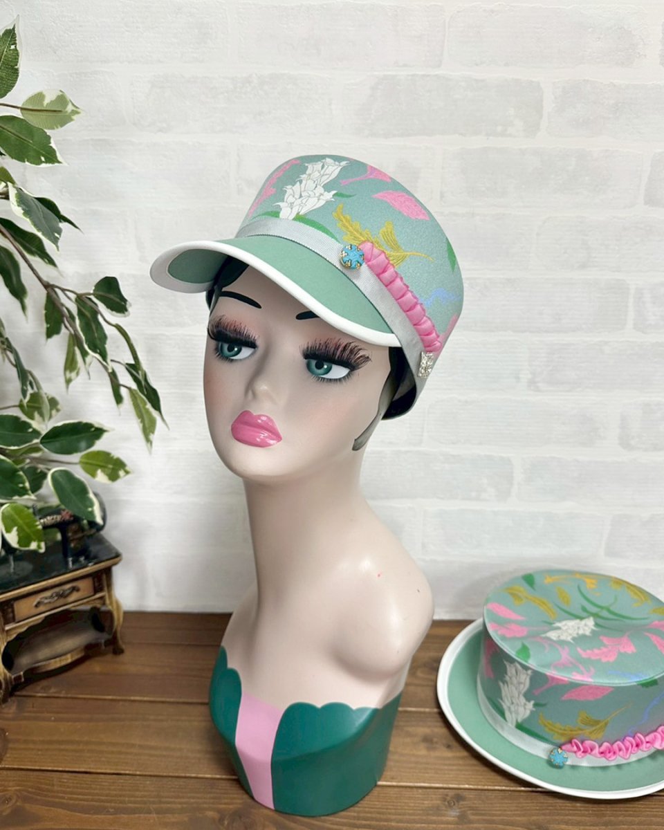 画像5: 【JI'NEコラボ】リンドウキャスケット(グリーン) (5)