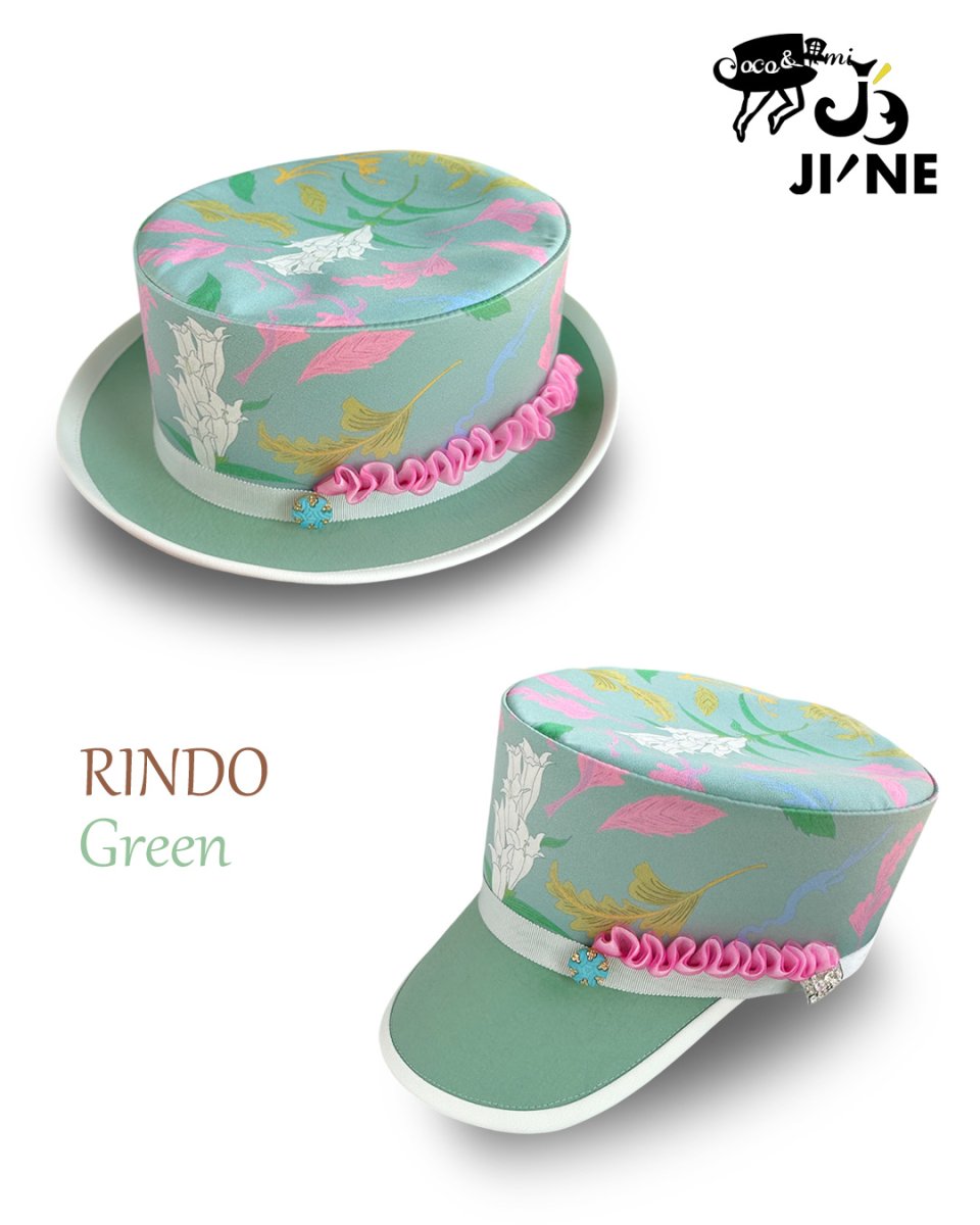 画像9: 【JI'NEコラボ】リンドウキャスケット(グリーン) (9)